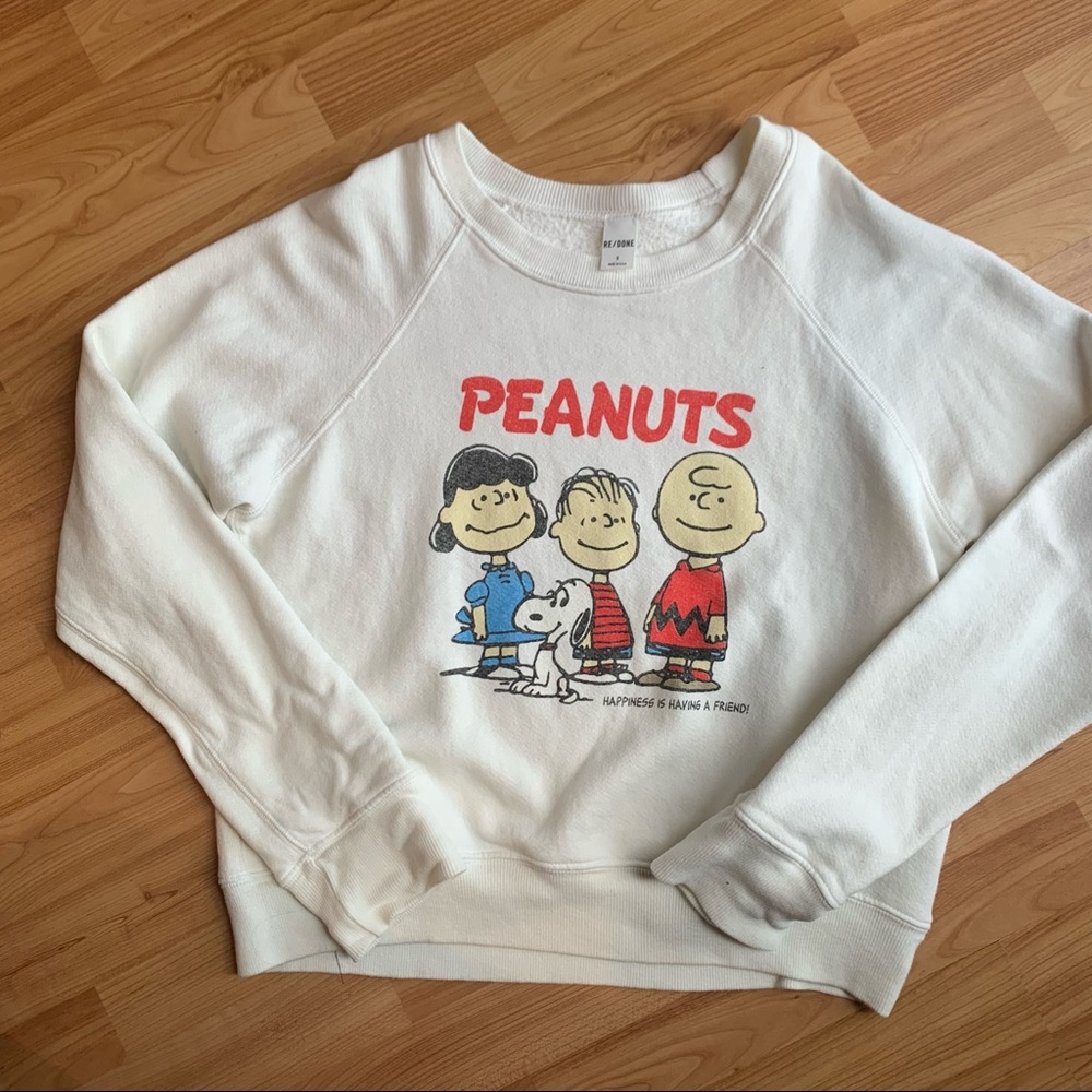 REDONE Classic Raglan Crewneck Peanuts